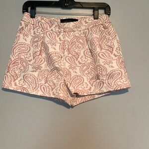 Victoria Beckham for Target High Waist Pink Patterned Shorts